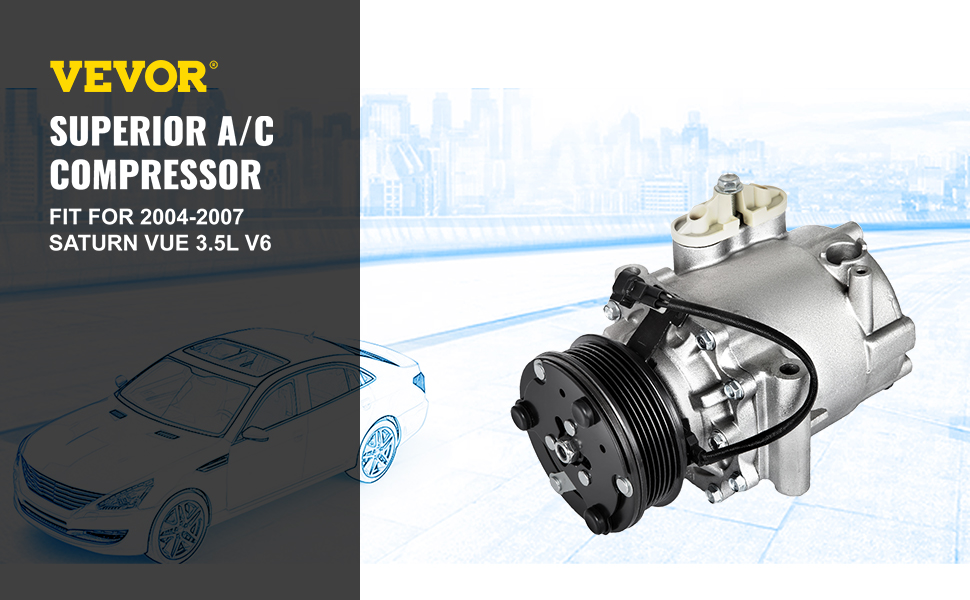 A/C Compressor For Saturn Vue 2004-2007 2.2L L4 (Scroll PV5) - Hexautoparts 869526002