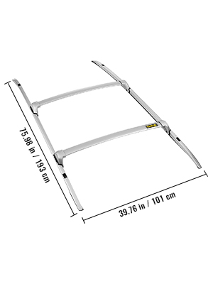 For 2015-20 GMC Yukon XL Chevy Tahoe Suburban Roof Rack Cross Bars Cargo Carrier 