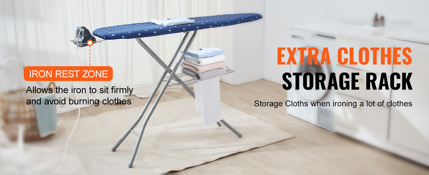 Thickened Ironing Board - Adjustable Height, Large & Small Surfaces, Heavy-Duty (4 Or 3 Layers)