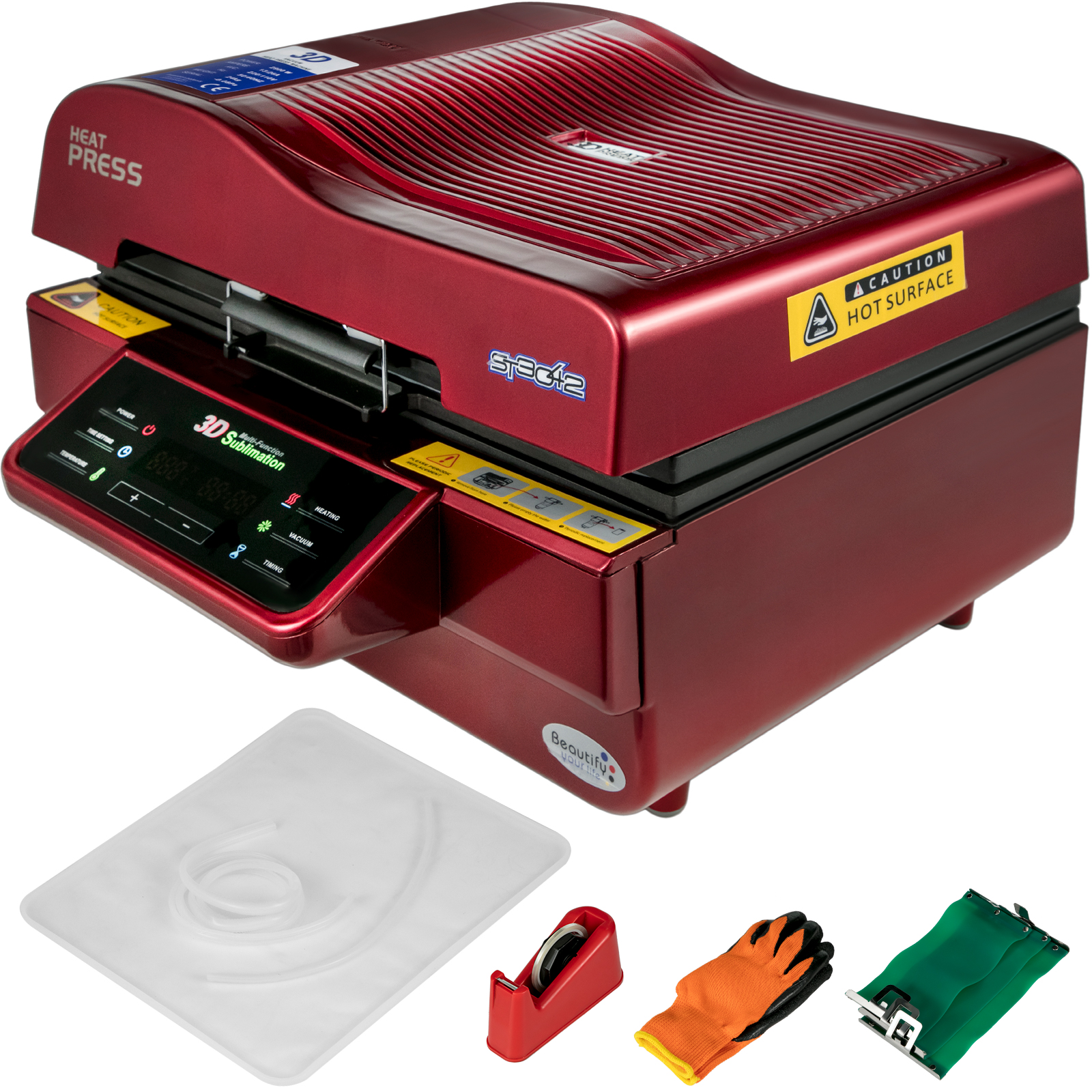 3D Sublimation Heat Press Printer Vacuum Heat Press Machine - ST3042