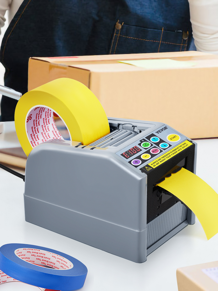 Tape dispenser,automatic,adhesive cutter