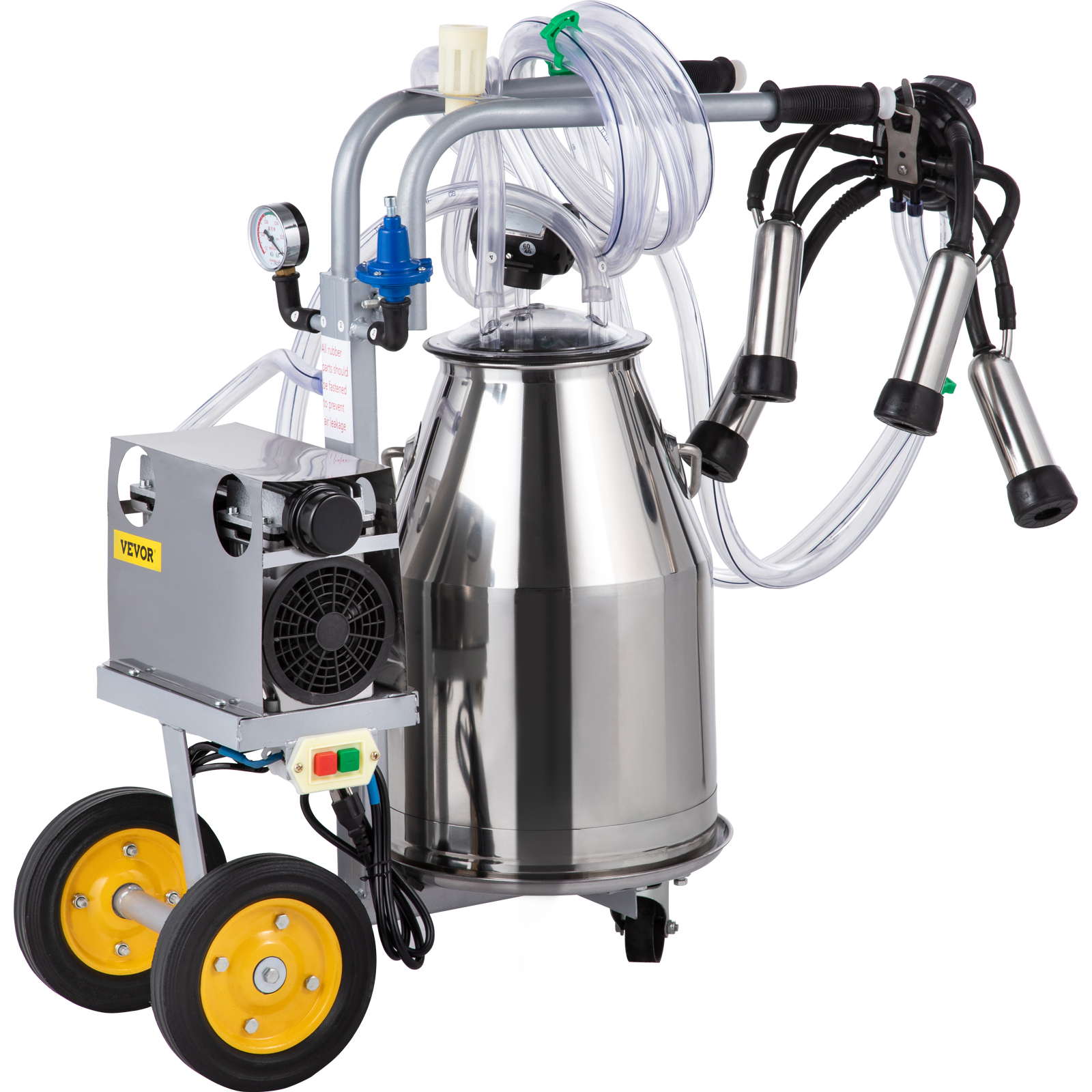 US Electric Milking Machine Portable Stainless Steel Milker for Cows 