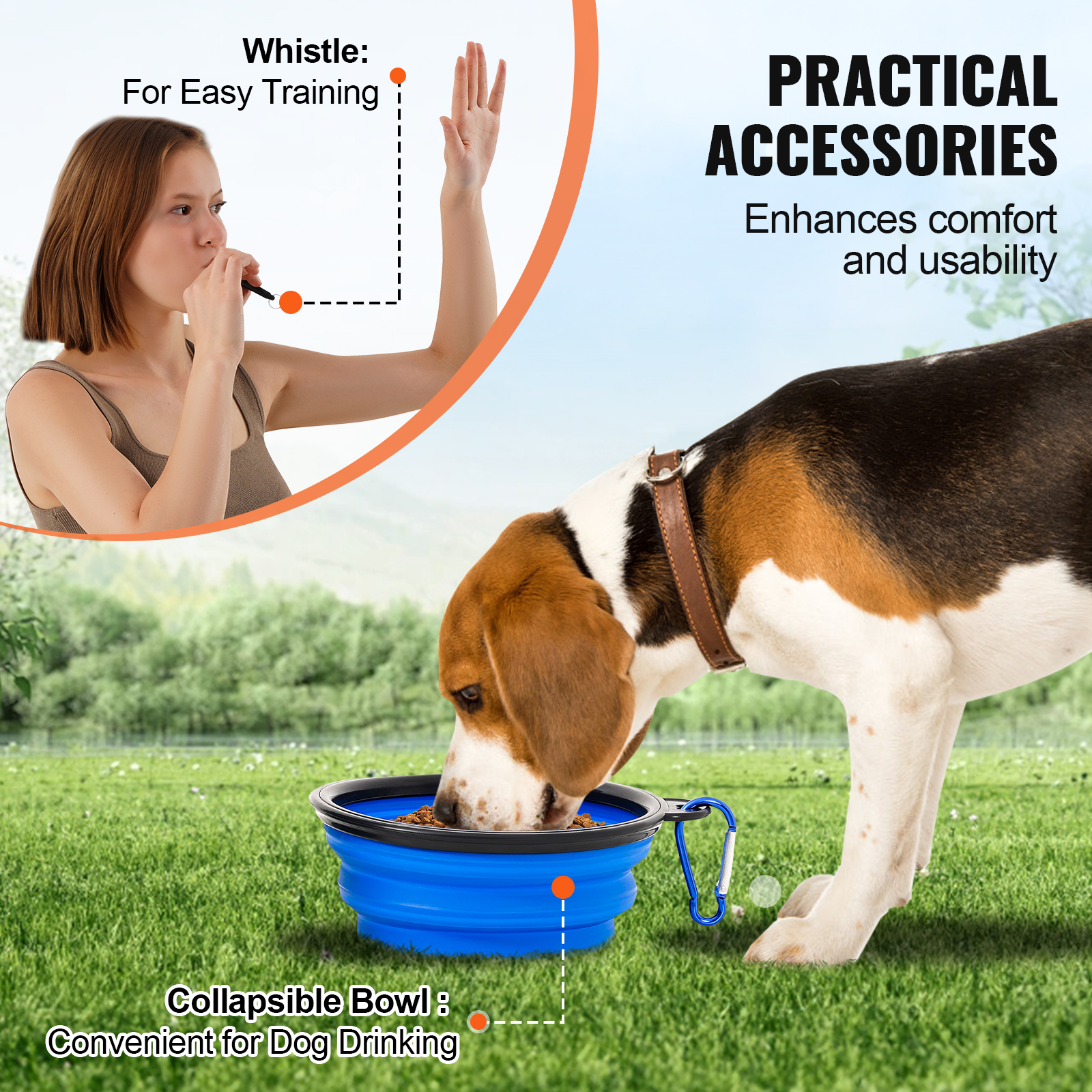 VEVOR Dog Agility Training Equipment w/ Hurdles Cone/Tunnel / Jump/Tunnels Ring - Picture 92 of 98
