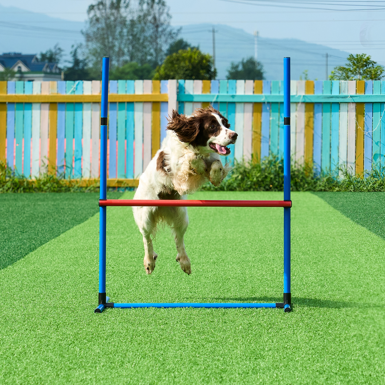 VEVOR Dog Agility Training Equipment w/ Hurdles Cone/Tunnel / Jump/Tunnels Ring - Picture 94 of 98