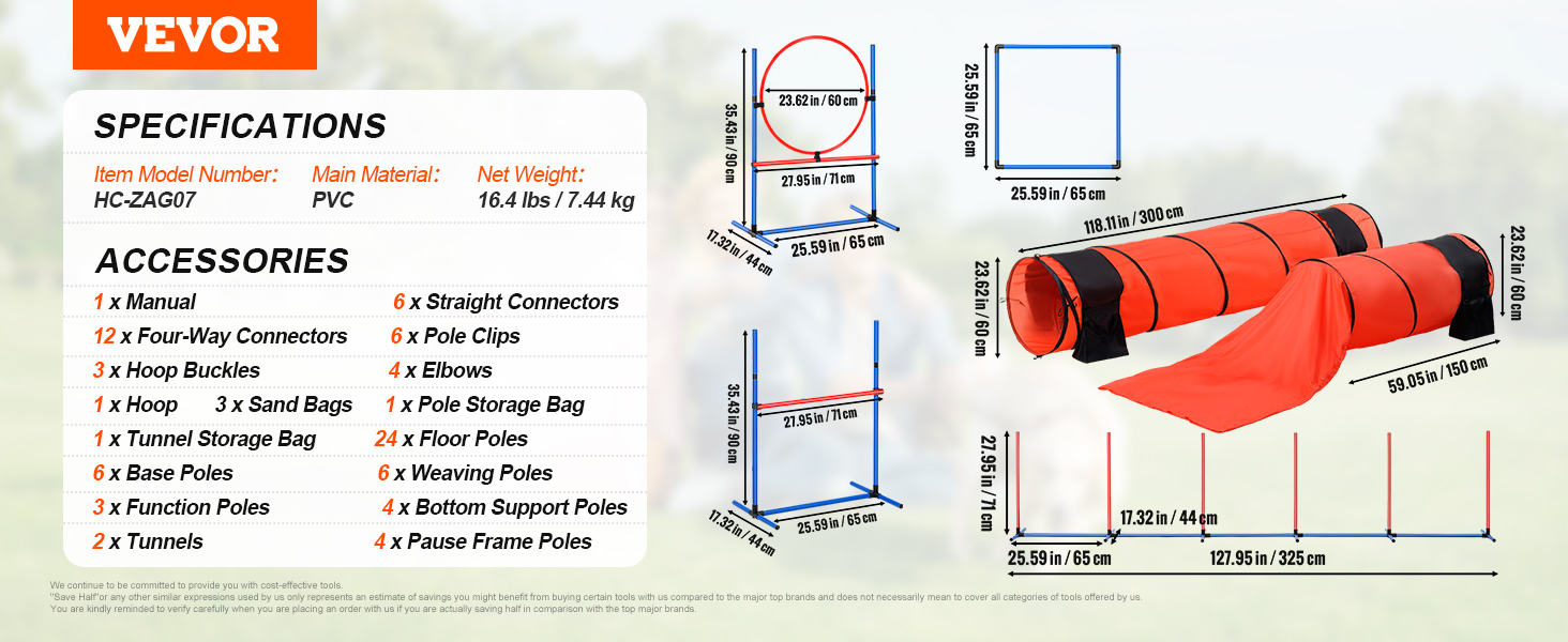 Dog Agility Equipment,7 PCS Set,Upgrade