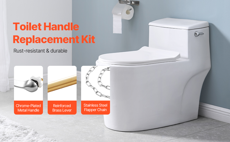 Toilet Handle Replacement Kit Side Mount Universal Toilet Flush Handle ...