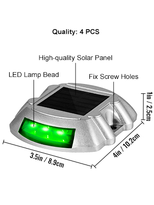 Driveway Lights, Solar LED, Walkway Dock