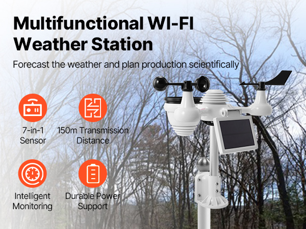 La Crosse Technology 328-1415 Stazione Meteorologica Professionale Wireless A Colori Con Sensore Ciclone E Pluviometro