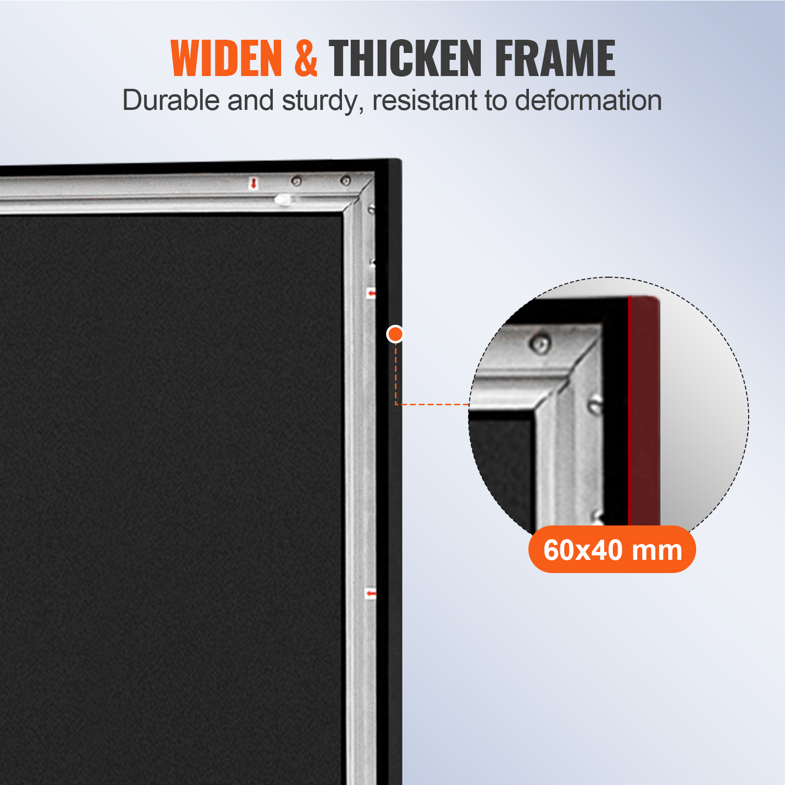 VEVOR 100"-155" Projector Screen 16:9 HD 4K Home Theatre 3D Aluminum & PVC - Picture 29 of 132