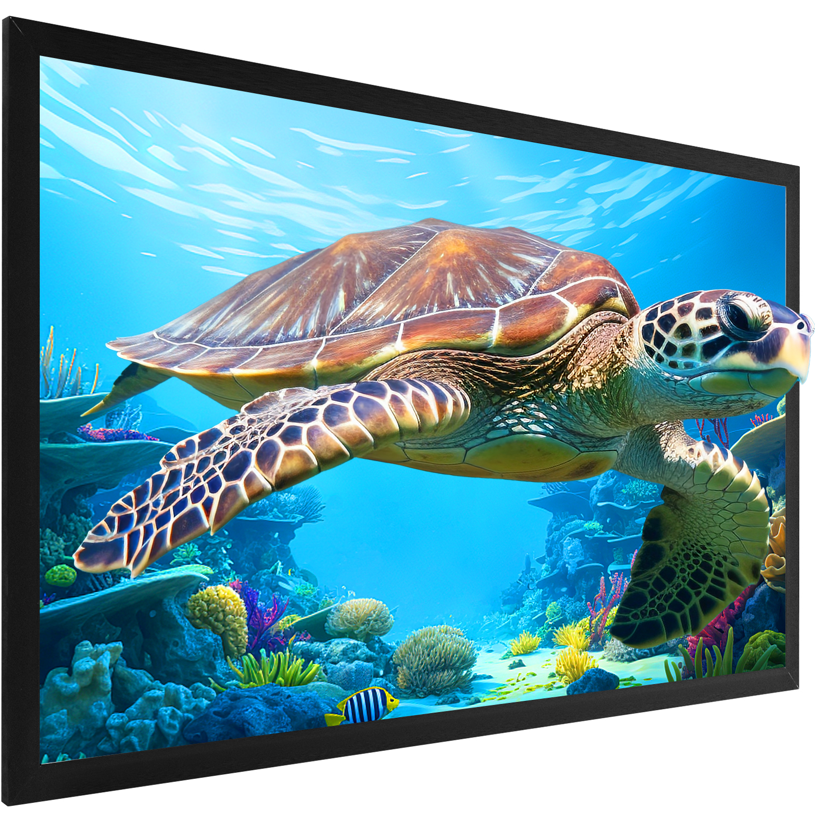 VEVOR 100"-155" Projector Screen 16:9 HD 4K Home Theatre 3D Aluminum & PVC - Picture 33 of 132