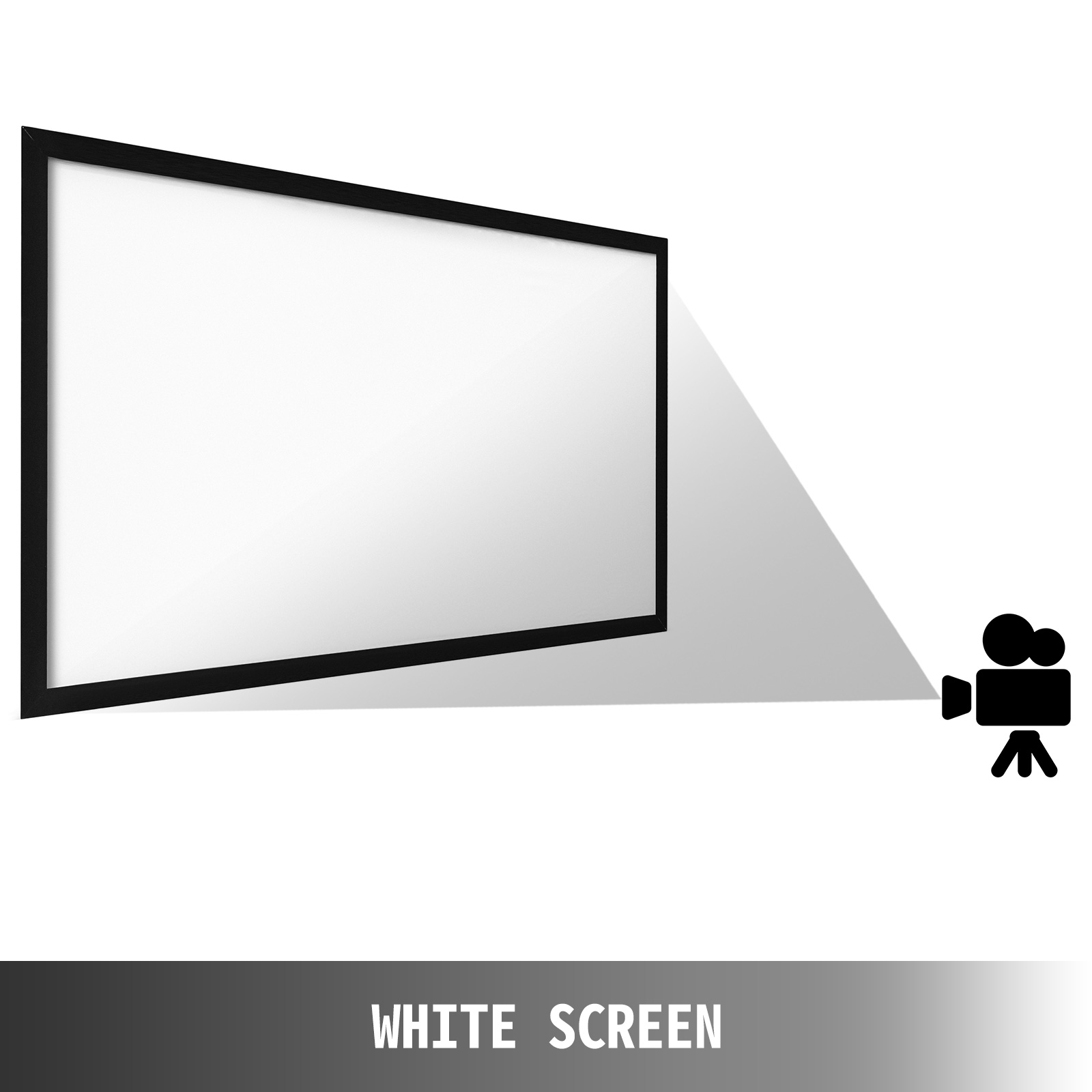 VEVOR 100"-155" Projector Screen 16:9 HD 4K Home Theatre 3D Aluminum & PVC - Picture 63 of 132