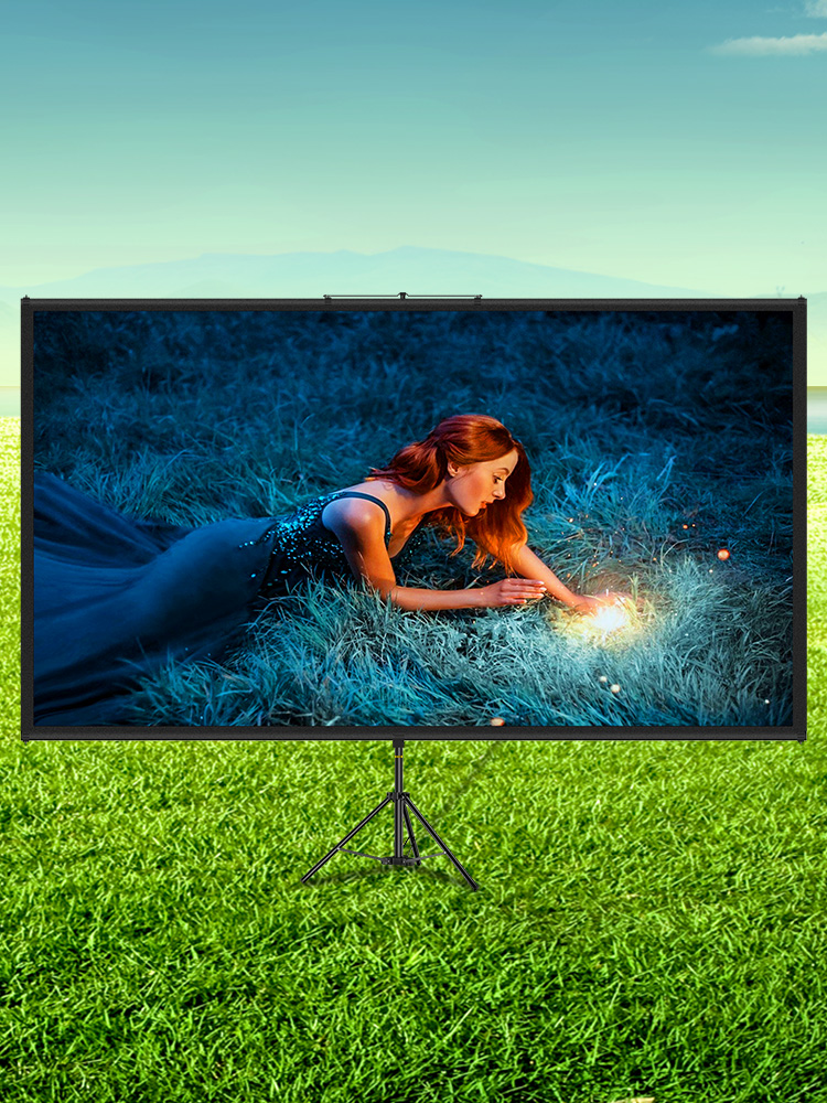 Tripod projector screen,100 inch,4K HD 16:9