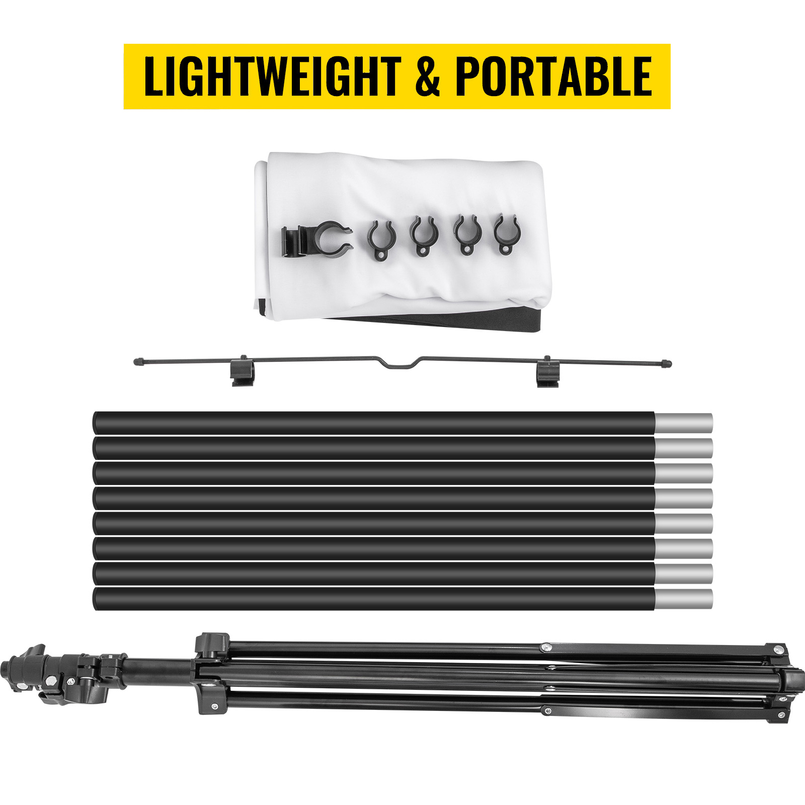 Tripod Projector Screen with Stand 60"/70"/80"/90"/100"/110" 4K HD 16:9 - Picture 34 of 72