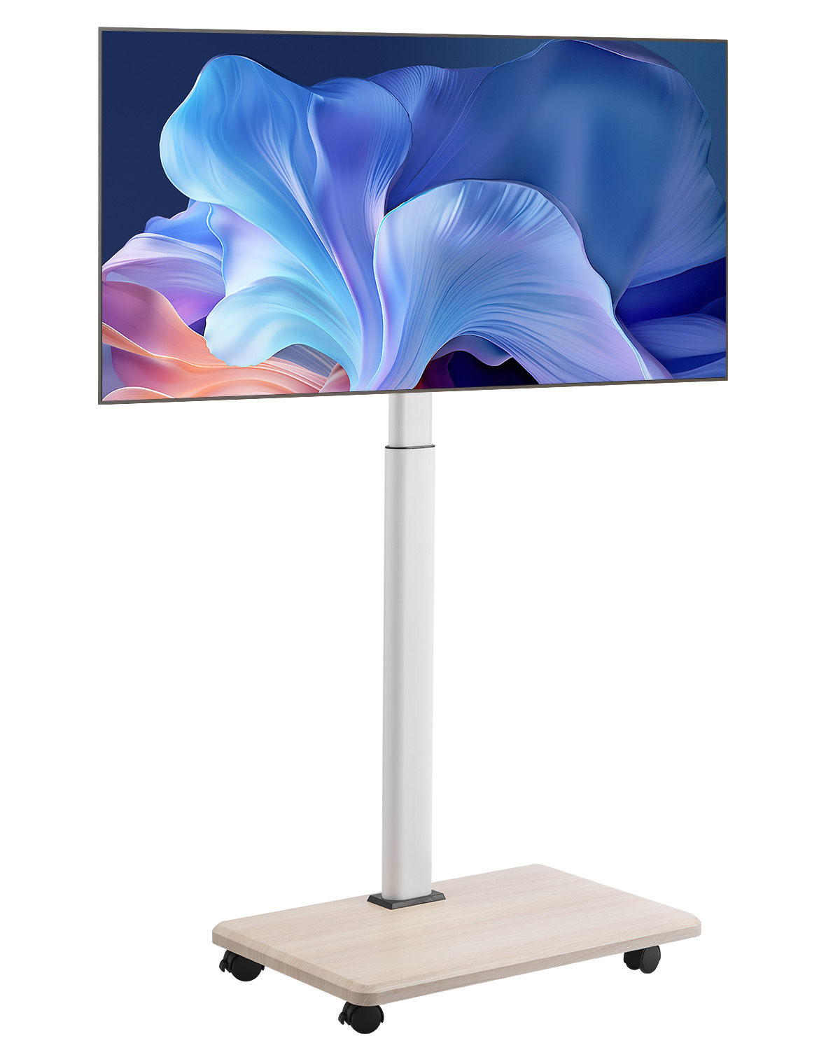 Rolling TV Stand Mobile TV Cart Holds Up to 44-205 lbs for 17-100 Inch Screens - Picture 44 of 115