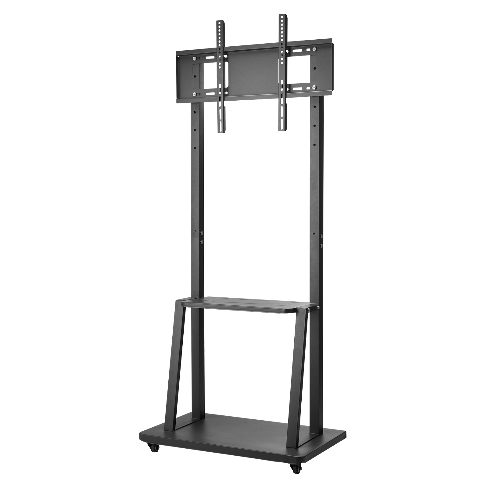 Rolling TV Stand Mobile TV Cart Holds Up to 44-205 lbs for 17-100 Inch Screens - Picture 31 of 115