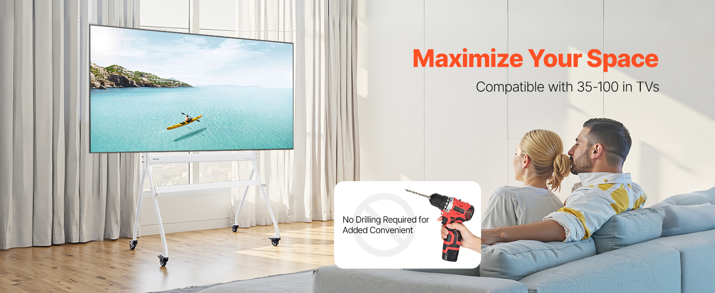 Support TV Sur Pied Universel Pour Télévisions De 58,4 à 152,4 Cm Chariot TV Hauteur Réglable à 3 Niveaux 143-154 Cm Meuble TV Mobile Charge 40 Kg Double Plateau Max VESA 400x400 Mm Maison Bureau P 010281117867