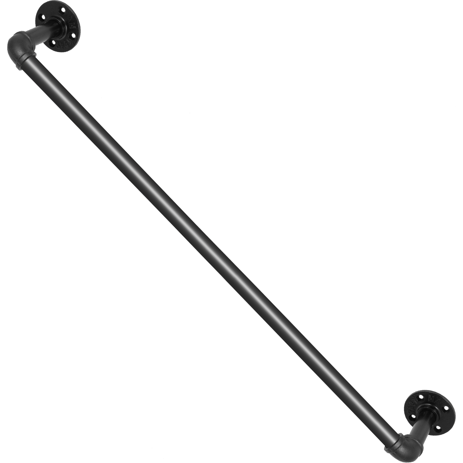 Pipe Stair Handrail Staircase Handrail 2-13 FT Carbon Steel for Wall Mount - Picture 10 of 126