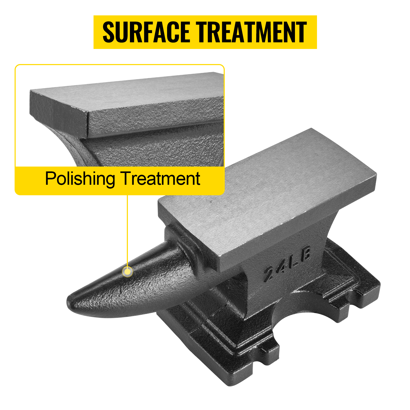 Enclume En Fonte 0.5 Kg Pour Forge Et Bijouterie - Face 60x35 Mm, Corne Unique, Antirouille
