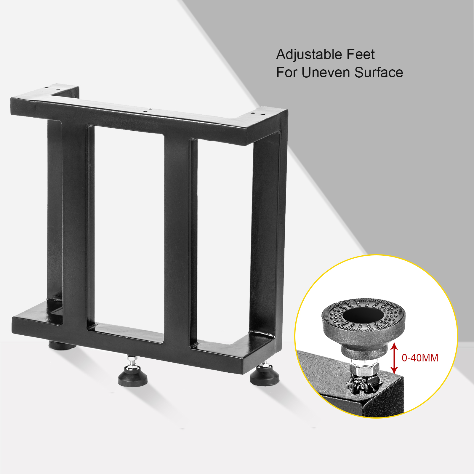 VEVOR VEVOR Dining Table Legs Metal Table Legs 2PCS Heavy Duty Black