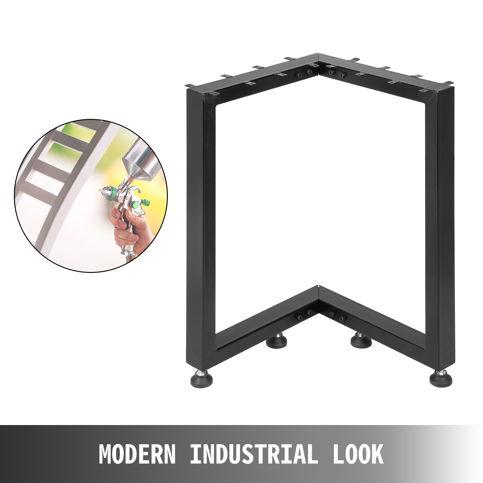 Metal Table Legs Dining Table Legs 28" Height, 20" Width Lshaped Desk