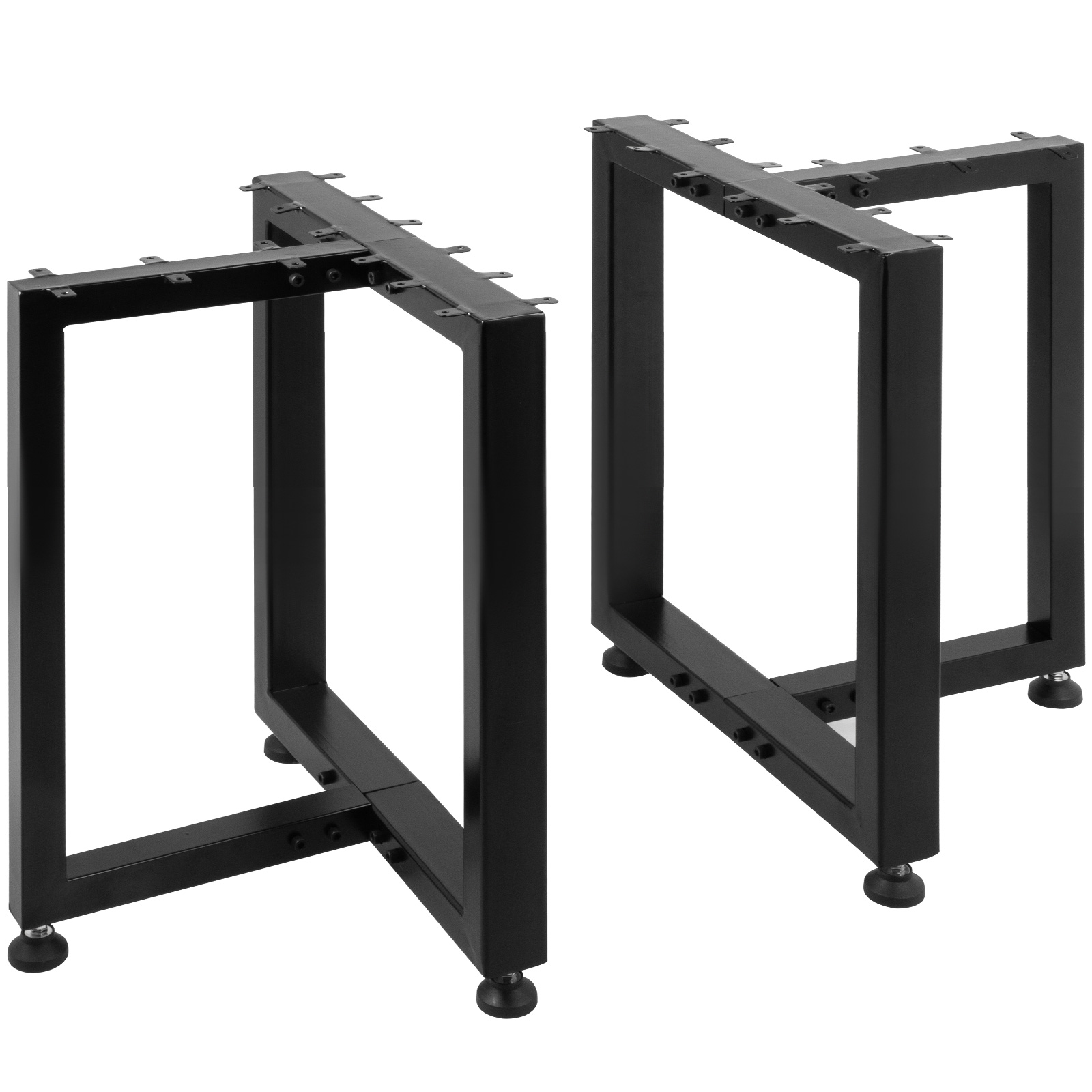 Patas de metal para mesa en forma de X de 28 pulgadas de alto, patas de  metal resistente, patas de escritorio industriales, juego de 2, color negro