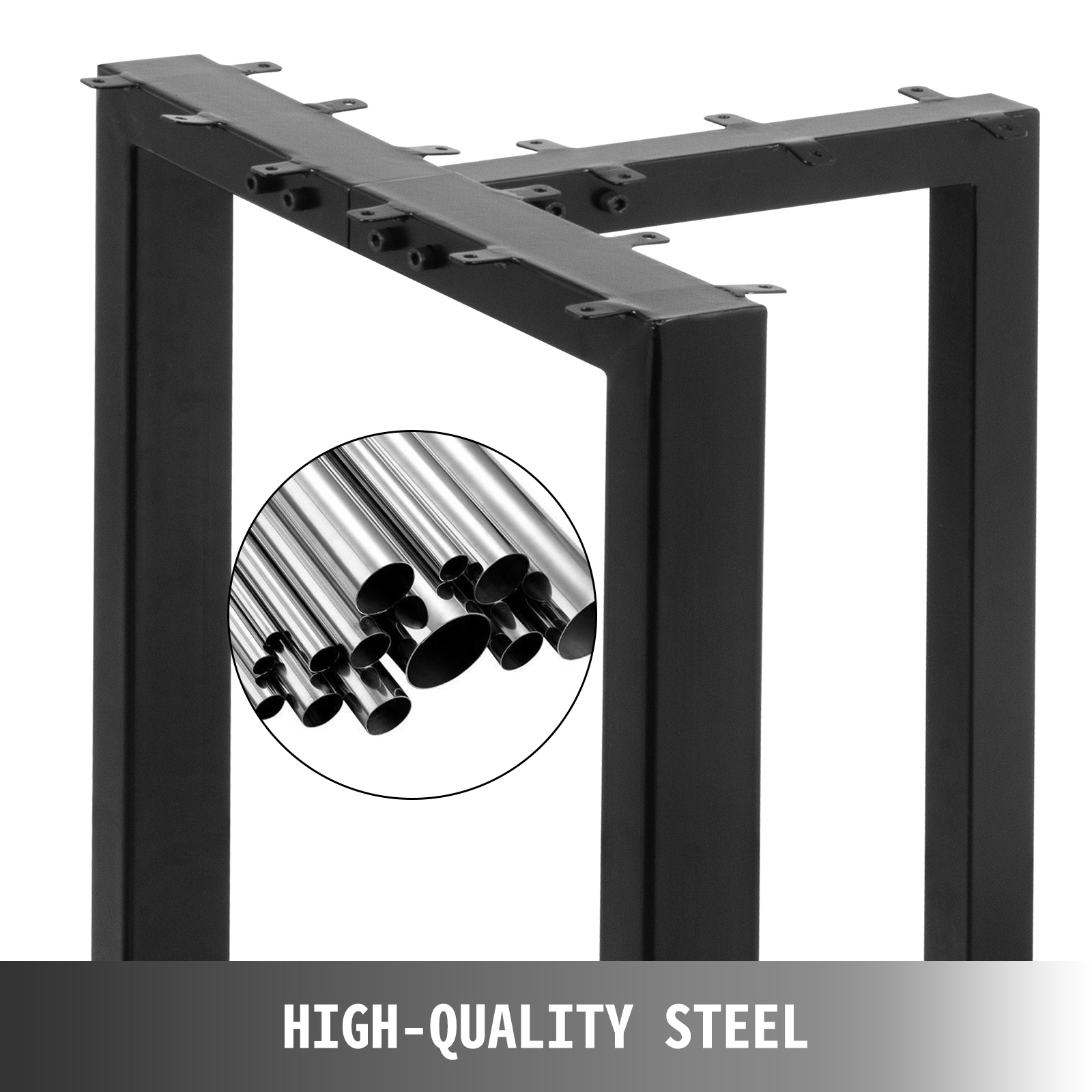 VEVOR Metal Table Legs Set of 2, Dining Table Legs 28” Height, 28