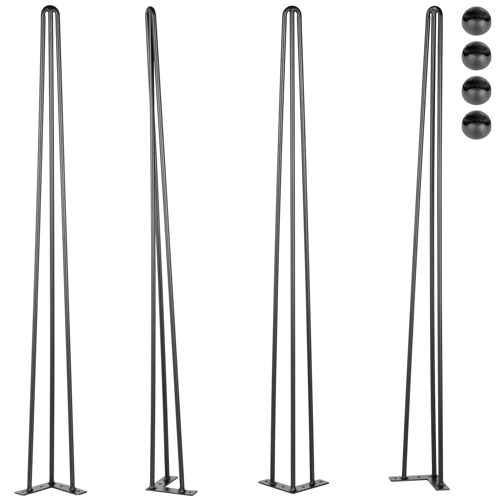 Hairpin Table Legs,Carbon Steel,16-40\