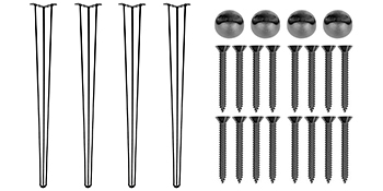 Hairpin Table Legs,Carbon Steel,16-40\