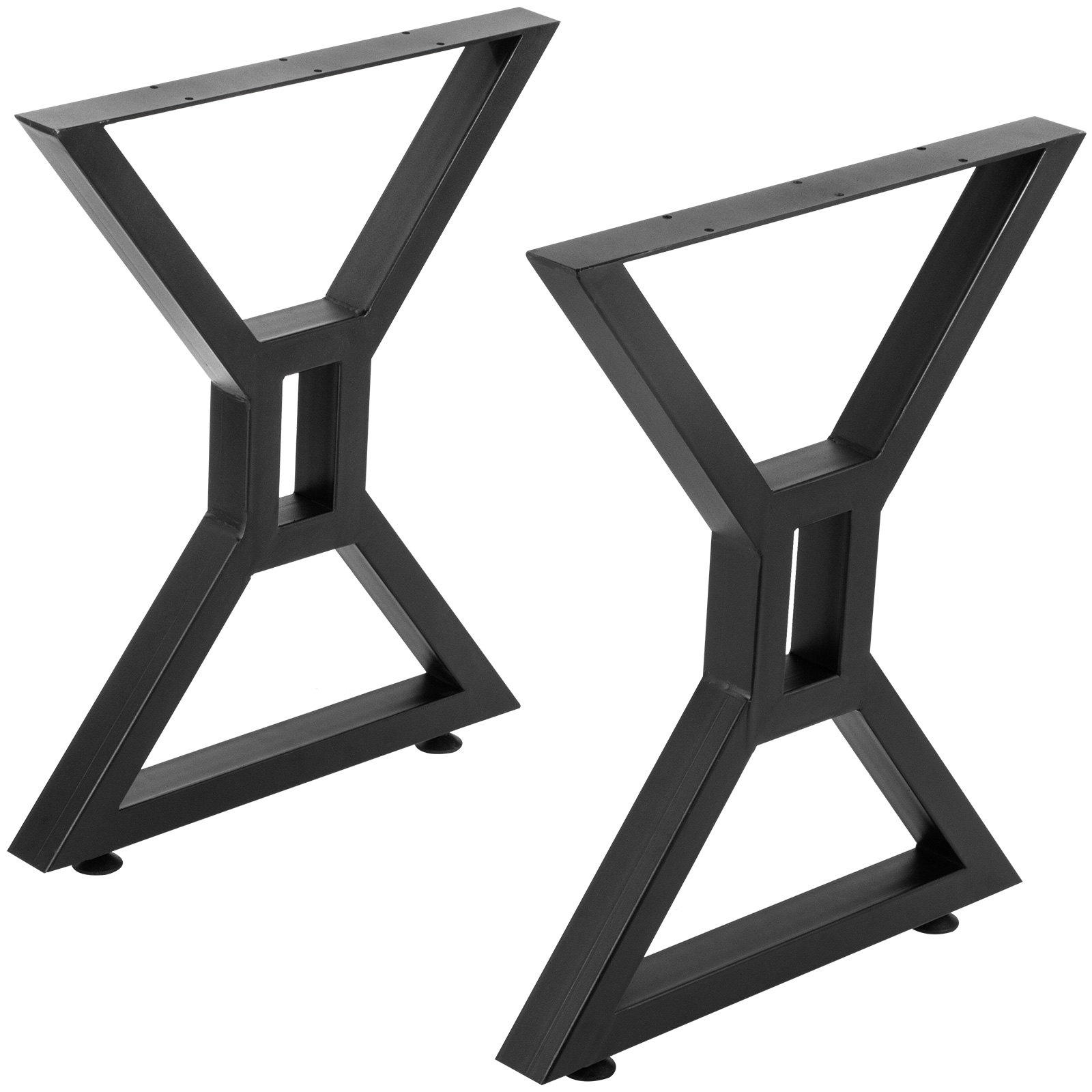 2Pcs 16'' 28" DIY Black Industry Metal Steel Coffee Table Legs Chair Bench Legs 