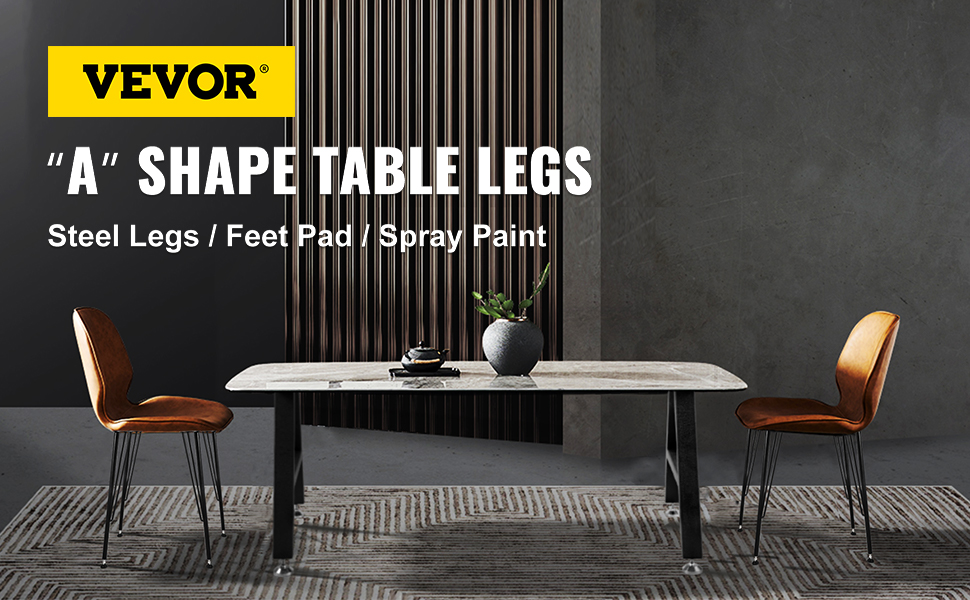 White Metal Table Legs Desk Leg 28’’ H 17.7’’ W Furniture Legs,Dining Table  Legs,Metal Legs for Table Desk, Office Table Legs
