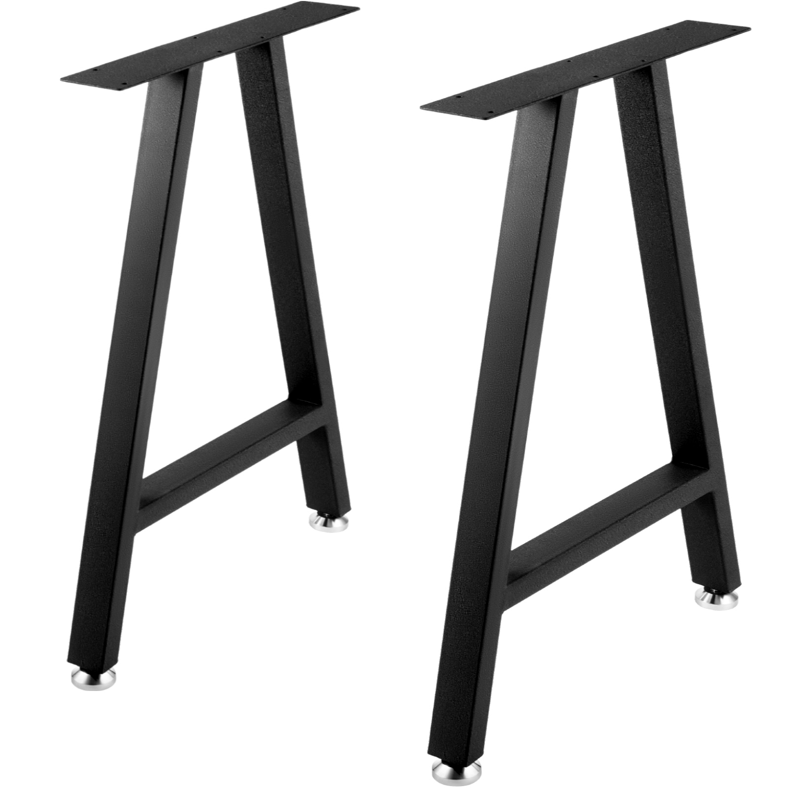2 patas de mesa negras patas de metal para muebles de hierro forjado, patas  de mesa de comedor, tubo cuadrado grueso 45/50/55/60/70/31.5 in