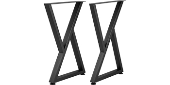 Metal Legs for Table V Shape 28 H Tall Metal Table Leg Heavy Duty Metal  Desk Legs Industrial Table Legs Set of 2,Black