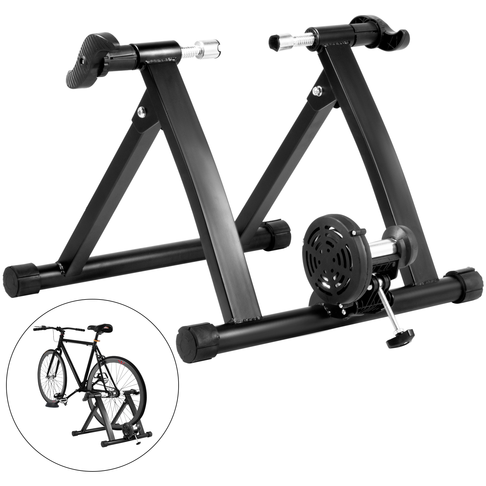 Details about   Bicycle Trainer Stationary Magnetic Bike Cycle Stand Indoor Exercise Training 