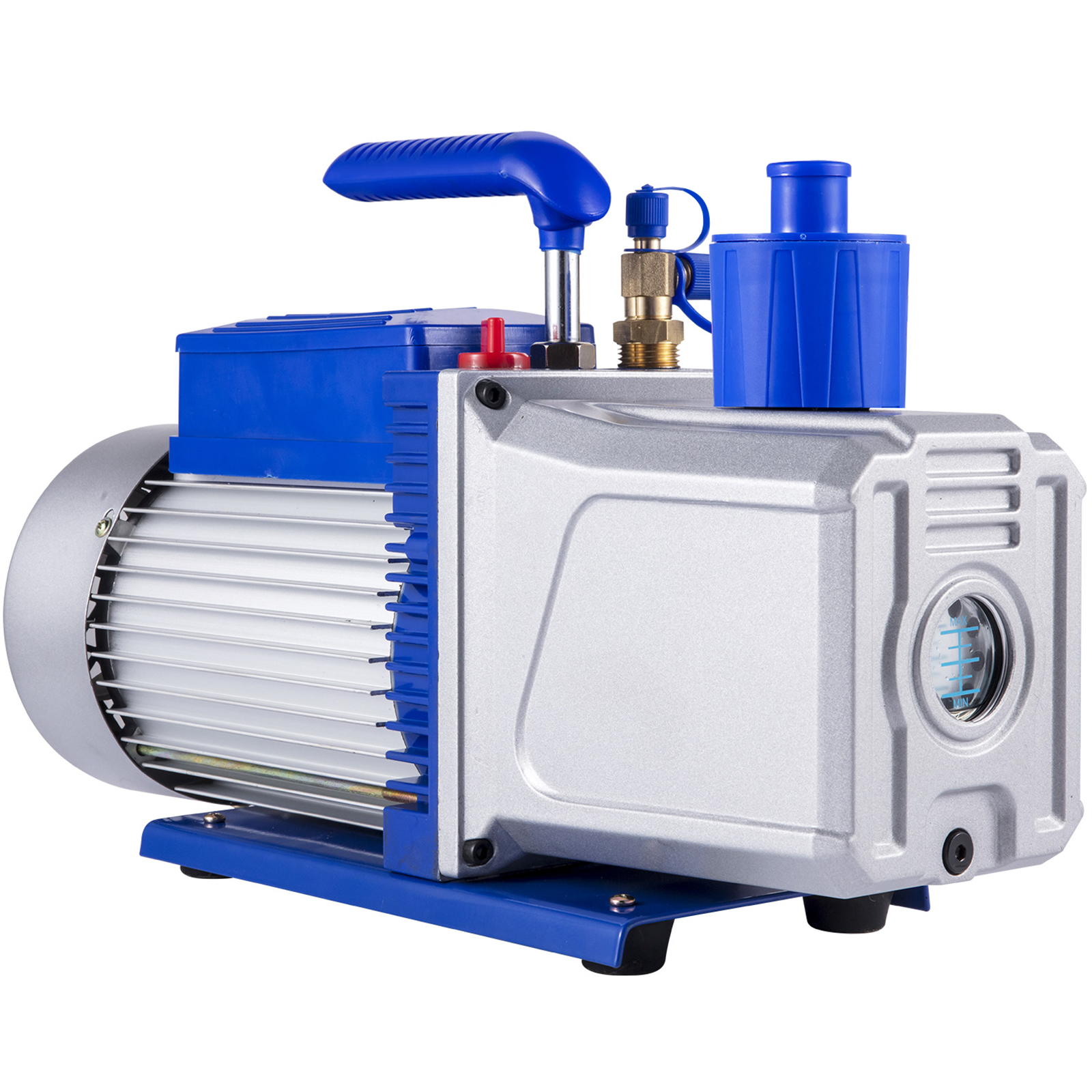 9 CFM 1 HP Rotary 2 Stage Vacuum Pump Refrigerant Gauges Tools Air Condition - Picture 96 of 110