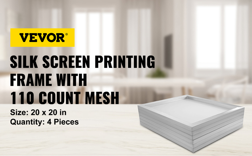 23" x 31"Aluminum Silk Screen Printing Screens 130 White Mesh 6 Pack 