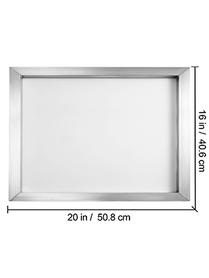 VEVOR Silk Screen Frame 6 Pieces Aluminum Silk Screen Frame 16X20 Inch Silk Screen Printing Frame with White 110 Count Mesh