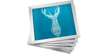 VEVOR Silk Screen Frame 6 Pieces Aluminum Silk Screen Frame 16X20 Inch Silk Screen Printing Frame with White 110 Count Mesh