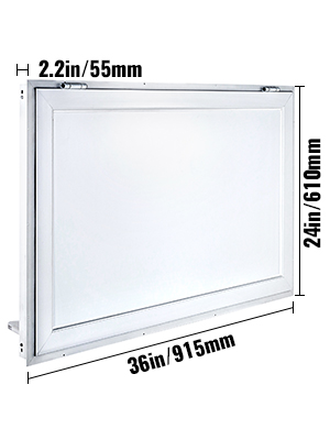 Vevor Concession Window 36 X 24 Inch, Concession Stand Serving Window 