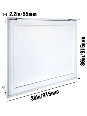 VEVOR Concession Window 36 x 36 Inch, Concession Stand Serving Window ...