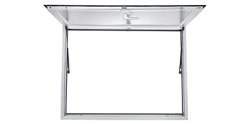 VEVOR Concession Window 36 x 36 Inch, Concession Stand Serving Window Door with Double-Point Fork Lock, Concession Awning Door Up to 85 degrees for Food Trucks, Glass Not Included