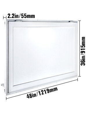 VEVOR Concession Window 48 x 36 Inch, Concession Stand Serving Window ...