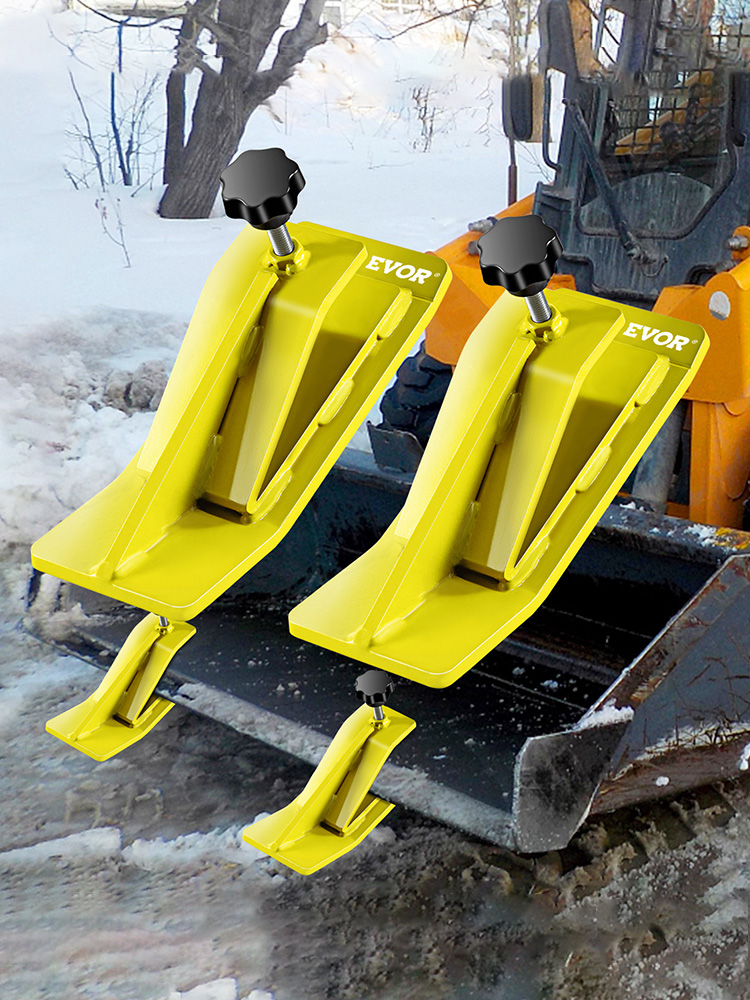 VEVOR Tractor Bucket Protector, 2pcs Ski Edge Protector, 12" Long Turf