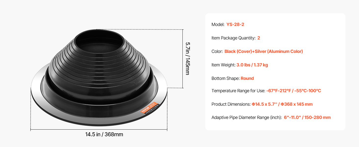 Roof pipe flashing boot,6