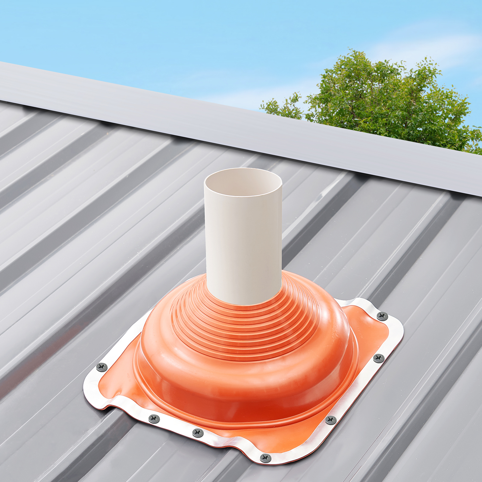 Uimoso Metal Roof Pipe Flashing Boots Multi-Size Pipe High Temp Black ...