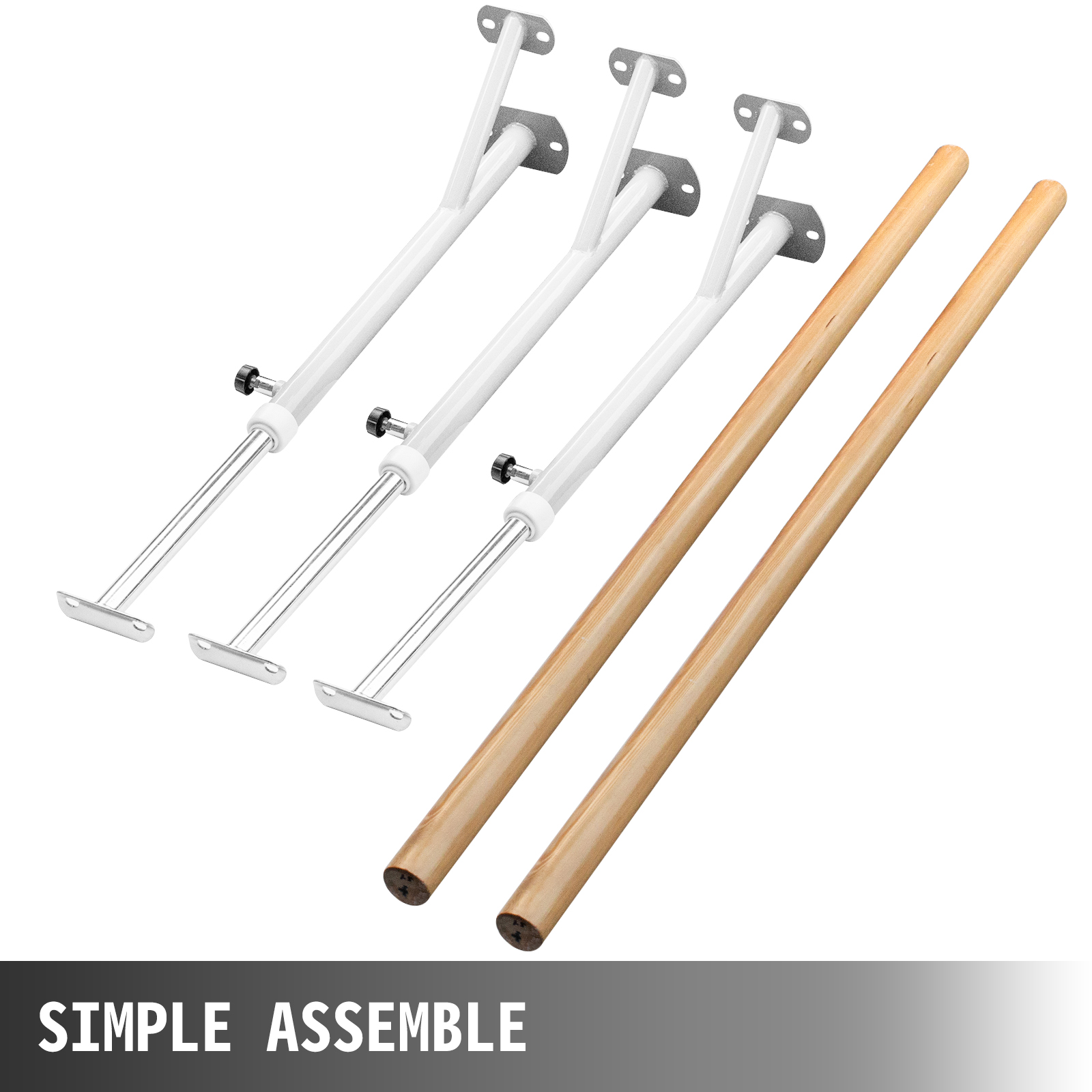 Barre Ballet acier longueur 1,2 ou 1m50m hauteur réglable - Équipement