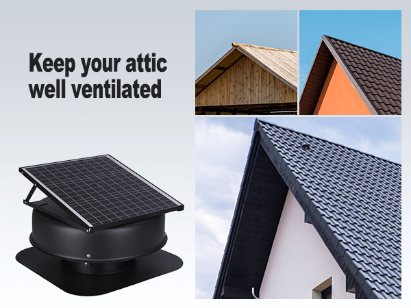 Source Ventilateur de toit à énergie solaire 40 watt Ventilateur d
