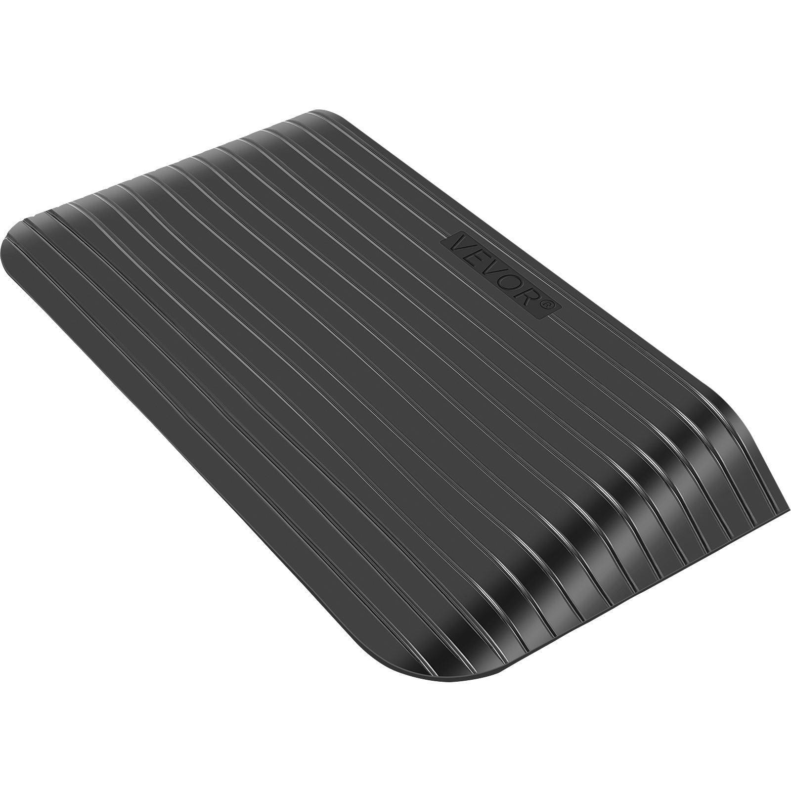 Rubber Threshold Ramp,3.5 in Rise,3 Channels