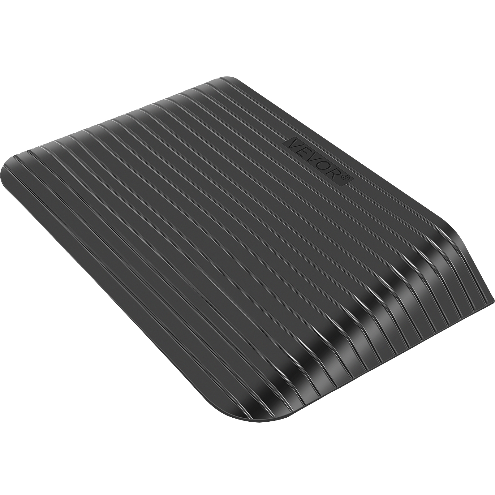 Rubber Threshold Ramp,3.5 in Rise,3 Channels