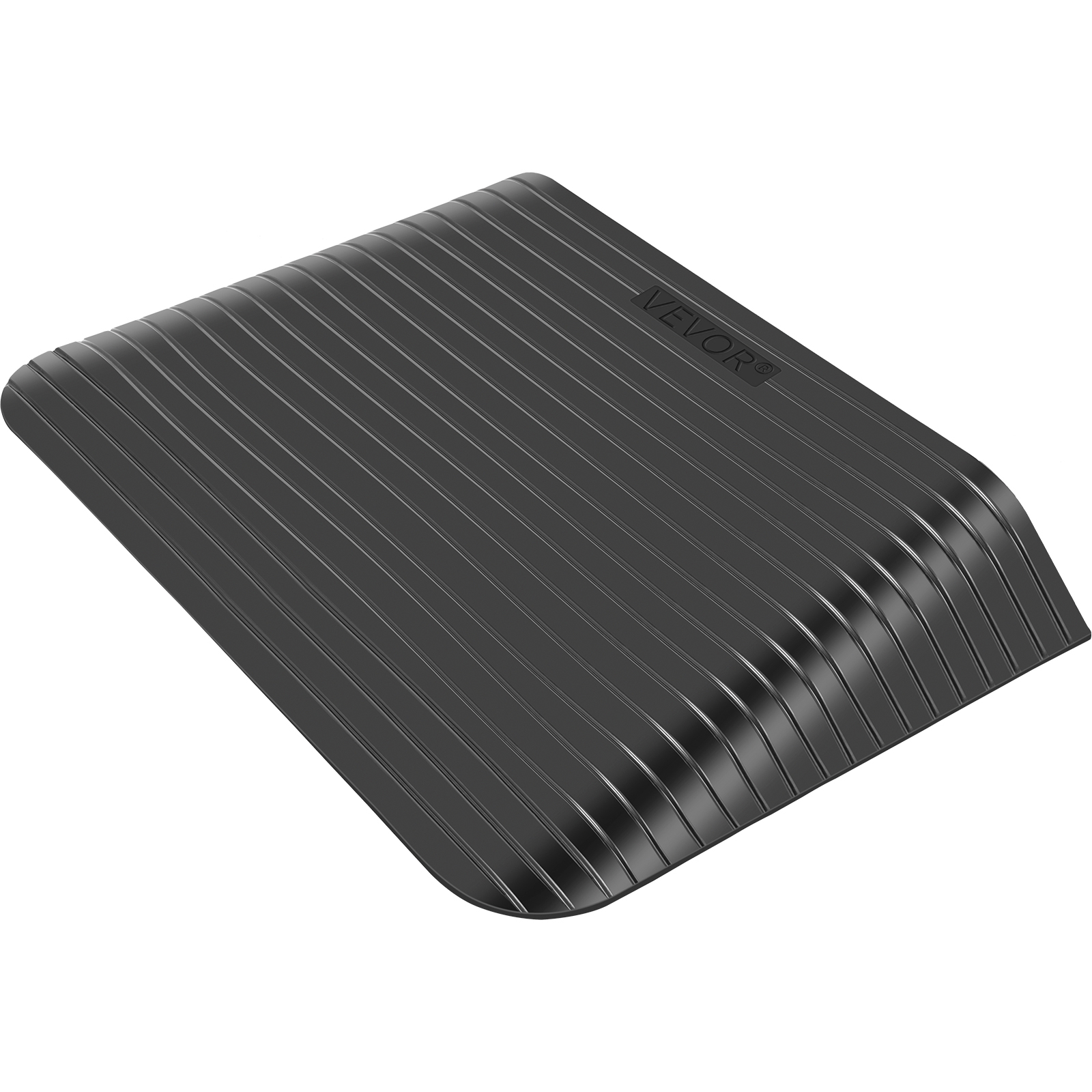Rubber Threshold Ramp,3.5 in Rise,3 Channels