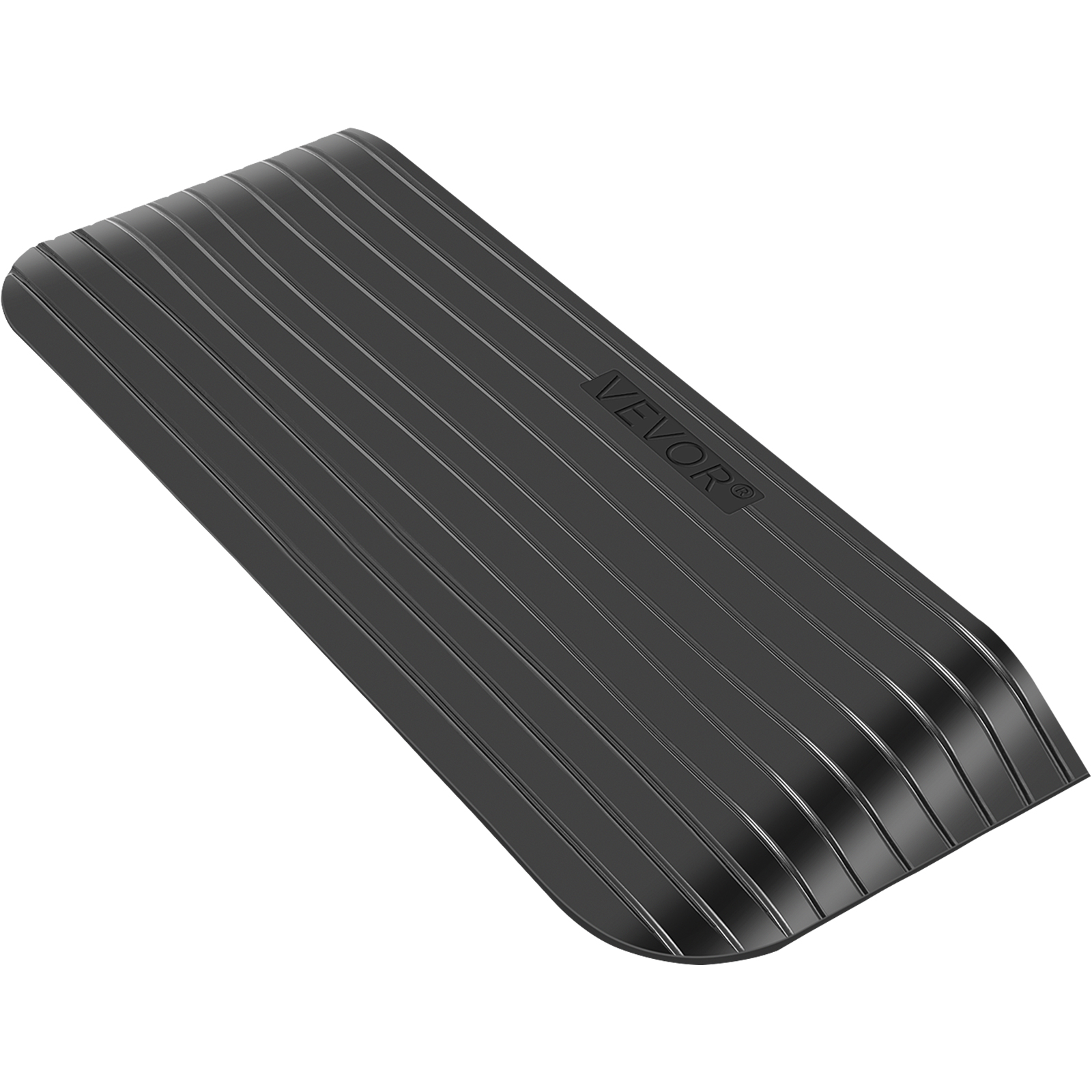 Rubber Threshold Ramp,3.5 in Rise,3 Channels